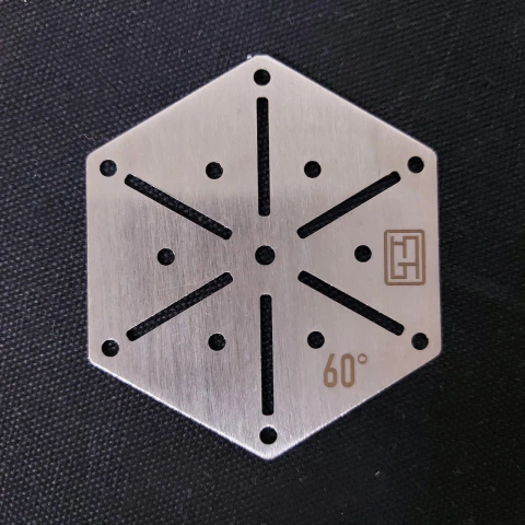 Gabarito Hexagonal Divisão Circular 60°