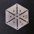 Gabarito Hexagonal Divisão Circular 60°