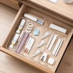 Organizador 4 Divisiones de Acrilico Cubiertos - Deco Hogar