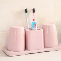 Organizador de Baño Porta Cepillo y 2 Vasos en internet