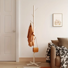 Perchero de Pie Blanco en Cruz estilo Rama de Arbol - comprar online