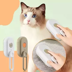 Cepillo a Vapor Mascota Masajeador Recargable Usb