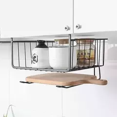 Canasto Colgante con Porta Rollo - Deco Hogar
