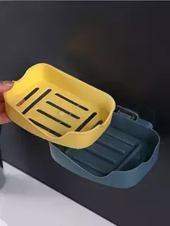 Jabonera Bicolor Autoadhesiva - tienda online