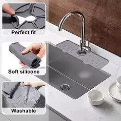 Alfombra de Silicona Protector de Canilla Bacha Anti Salpicadura Fina - tienda online