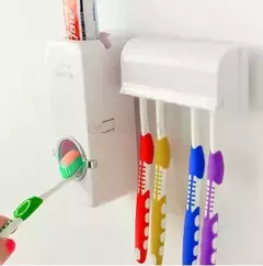 Dispenser para Pasta Dental Automatico + Porta Cepillo Autoadhesivo - comprar online