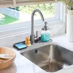 Alfombra de Silicona Protector de Canilla Bacha Anti Salpicadura Fina - comprar online