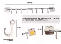 Barral Colgante 8 Ganchos - Deco Hogar