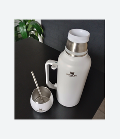 Termo Bolita con Mate y Bombilla 1300 Ml - Deco Hogar