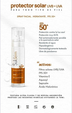 Protector Solar Spray Facial y Corporal Sulderm FPS 50+ - comprar online