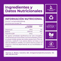 Biotina x90 Comprimidos | Con Vitamina E y Coenzima Q10 - HealthDistro