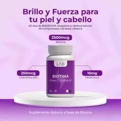 Biotina x90 Comprimidos | Con Vitamina E y Coenzima Q10 - comprar online