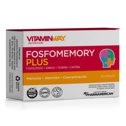 Fosfomemory Plus Vitamin Way x30 Cápsulas