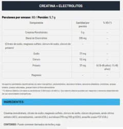 CREATINA + ELECTROLITOS BLUE LEMON ENA X 293 G - comprar online