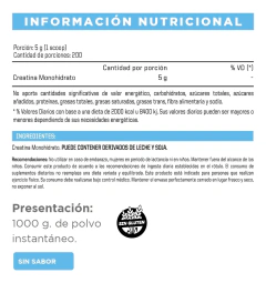 CREATINA MONOHIDRATO MICRONIZADA ENA X 1 KG - comprar online