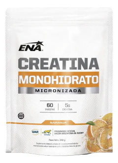 CREATINA MONOHIDRATO MICRONIZADA SABOR NARANJA ENA X 342 G