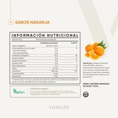COLAGENO HIDROLIZADO VITALGEN SABOR NARANJA X360 G - comprar online