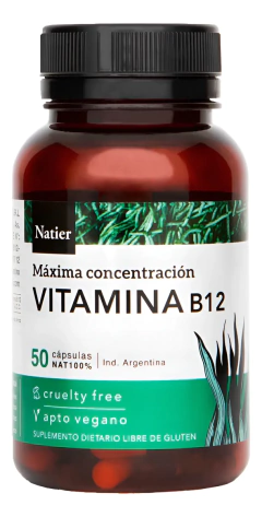 Vitamina B12 Natier x50 cápsulas