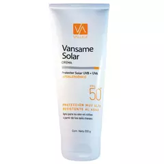 Protector Vansame solar Crema FPS 50 Valuge 200g - comprar online