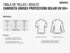CAMISETA DE PROTECCIÓN SOLAR UV MANGA LARGA PARA ADULTO UNISEX en internet