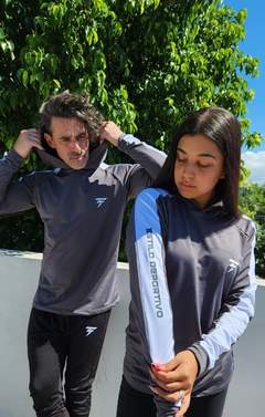 5 Buzos deportivos de lycra termica frisada. UNISEX