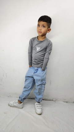 5 Remeras termicas frizadas de niños. - tienda online