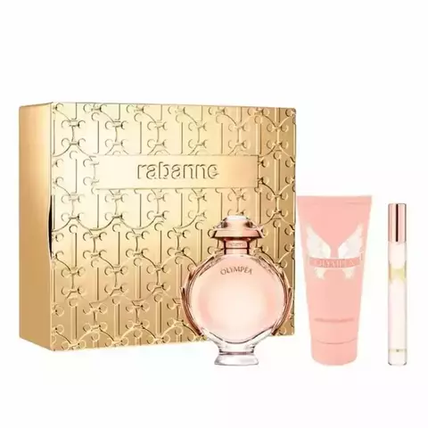 Kit Rabanne Olympea Eau de parfum 80ml + Travel spray 10ml + B.L 100ml