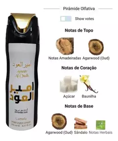 Desodorante árabe Lattafa Ameer Al Oudh - comprar online