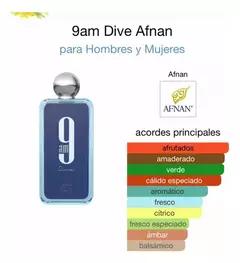 Perfume árabe 9am Dive Afnan 100ml - comprar online