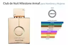 Perfume árabe Club de Nuit Milestone Armaf 105ml - comprar online