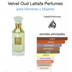 Perfume árabe Velvet Oud Lattafa 30ml - comprar online