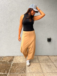 Pantalon Berta - Camel en internet