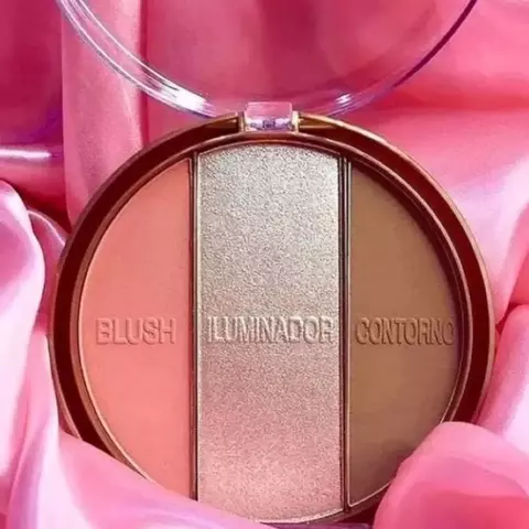 Paleta Multi Face Blush Iluminador e Contorno Vivai - comprar online