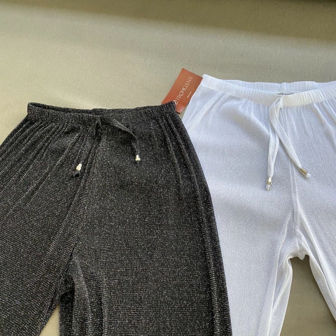 CALÇA LUREX PRETA