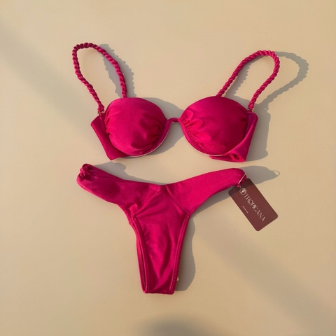 BIQUÍNI TORSAL ROSA