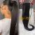 Aplique Castanho Escuro (quase preto) Liso Rabo de Cavalo Fita