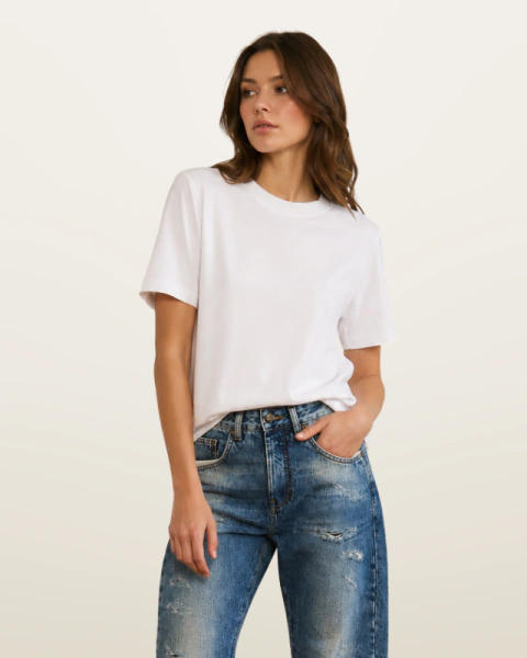 Camiseta curta malha dupla COS M