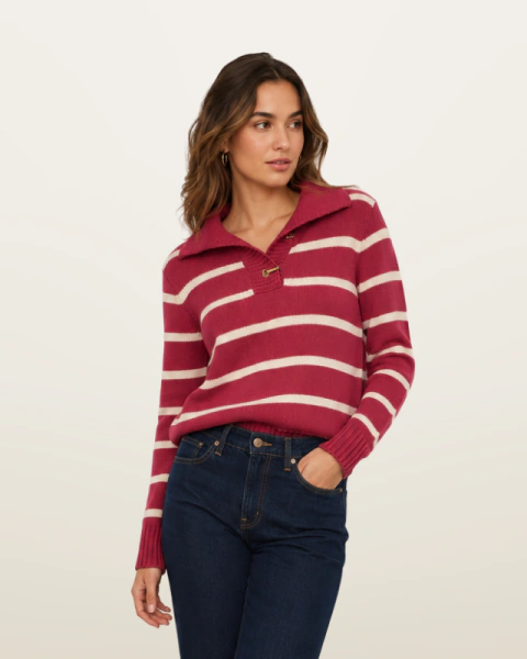 Tricot grosso gola presilhas Ralph Lauren P