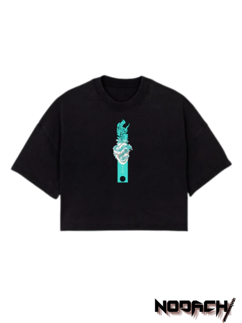 Cropped Streetwear preto, DRAGON WATER - comprar online