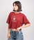 Remera bordada crop Friday sol - tienda online