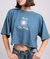 Remera bordada crop Friday sol en internet