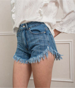 Short tiro alto c-strass - Othilia
