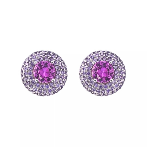 Brinco Redondo Fancy Pink