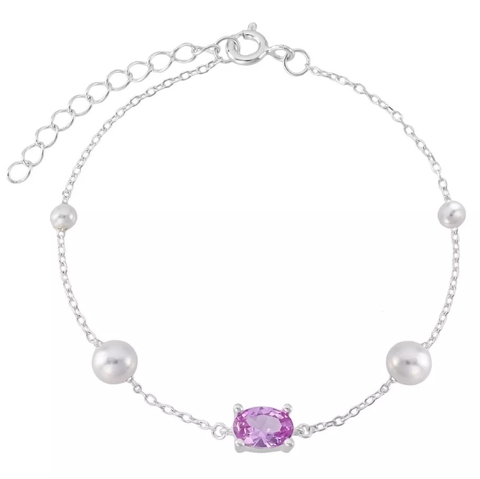 Pulseira Pérolas Pink