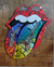 LENGUA ROLLING STONES "RAINBOW" - Marie Grun . EL ARTE DE ROMPER .