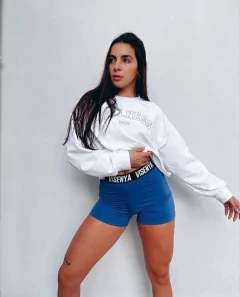 Buzo Wellness Crop Blanco