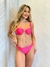 Conjunto Pink Sutiã Meia Taça com Bojo e Alça de Contas + Calcinha Lateral Média com Contas - comprar online