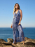 Vestido Regata de Malha Crochê com Abotoação