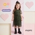 Vestido de Tule com Póa Flocado - Momi