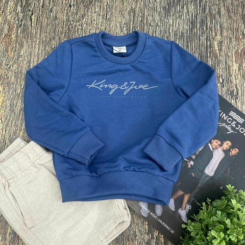 Moletom Logomania Azul - King Joe - comprar online